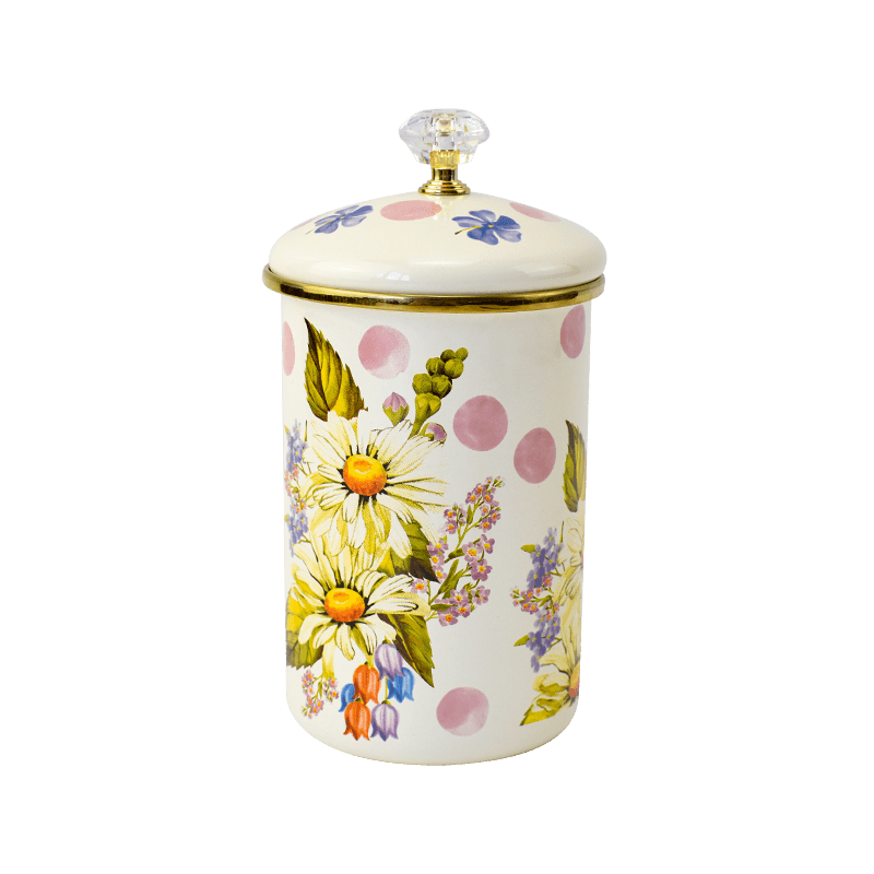 European Enamel Sugar Jar