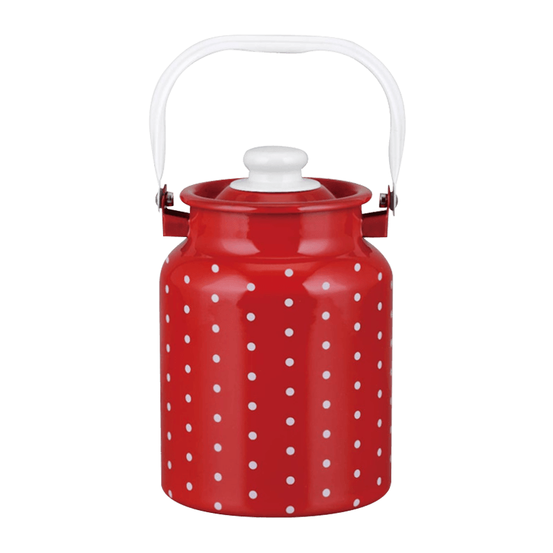 718D High-Temperature Resistant Enamel Milk Bucket