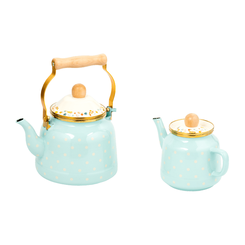 TK518 2.4L New Bell-Designed Enamel Tea Kettle