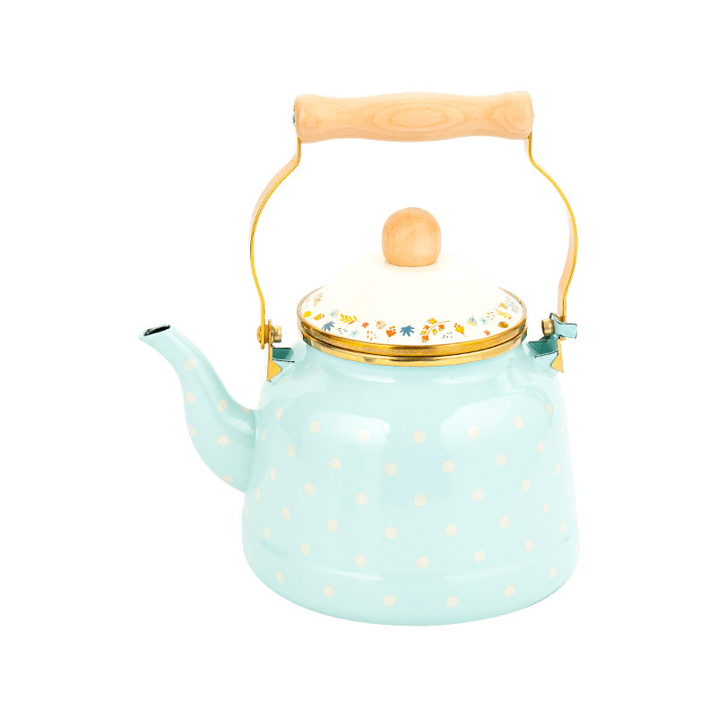 TK518 2.4L New Bell-Designed Enamel Tea Kettle