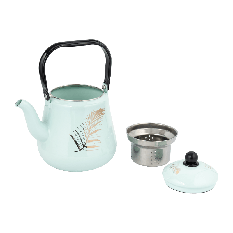 TK507 Large Capacity 2.2L Enamel Teapot With Handle