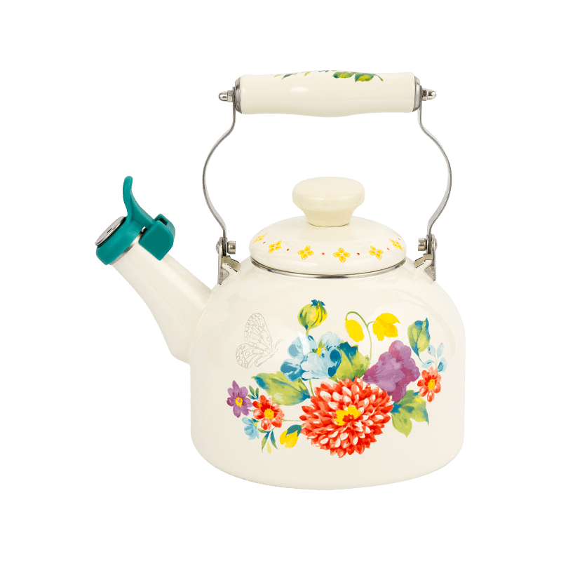 TK528W Enamel Whistling Kettle