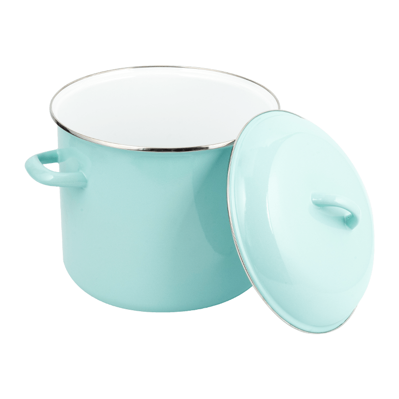 755D Enamel Double-Handle Tall Bucket