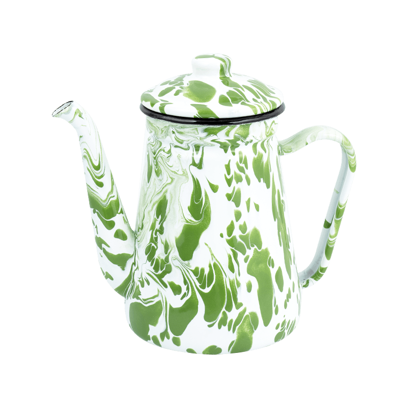 TK508 Green Enamel Coffee Pot