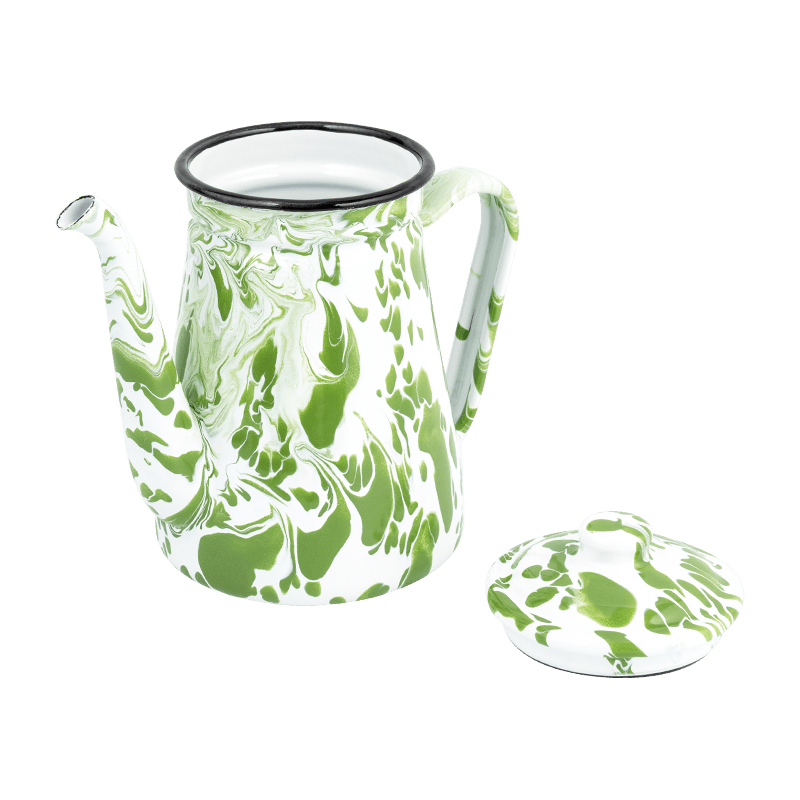 TK508 Green Enamel Coffee Pot