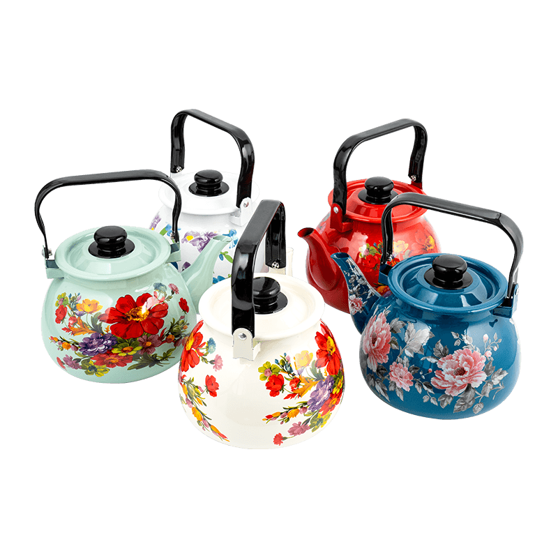 TK305 Enamel Flared Rim Tea Kettle