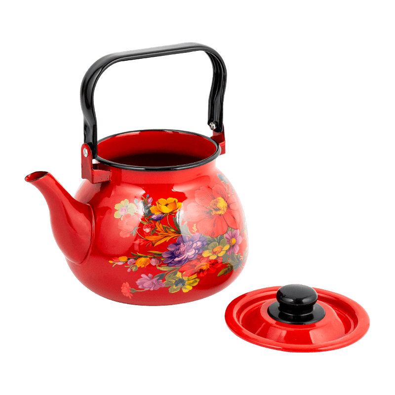 TK305 Enamel Flared Rim Tea Kettle