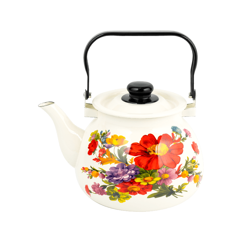 TK305 Enamel Flared Rim Tea Kettle