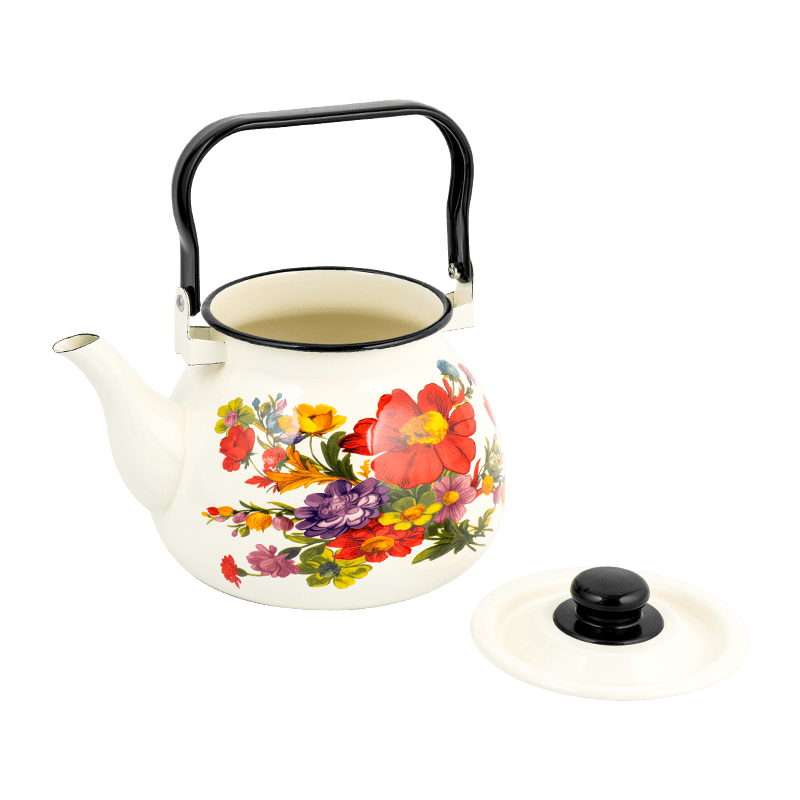 TK305 Enamel Flared Rim Tea Kettle