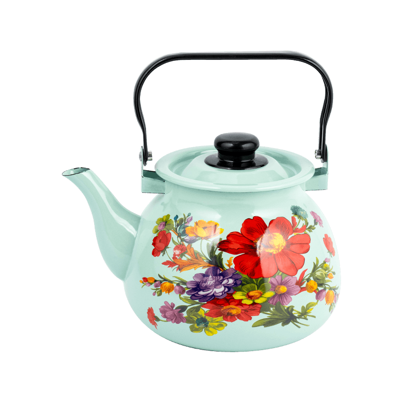 TK305 Enamel Flared Rim Tea Kettle