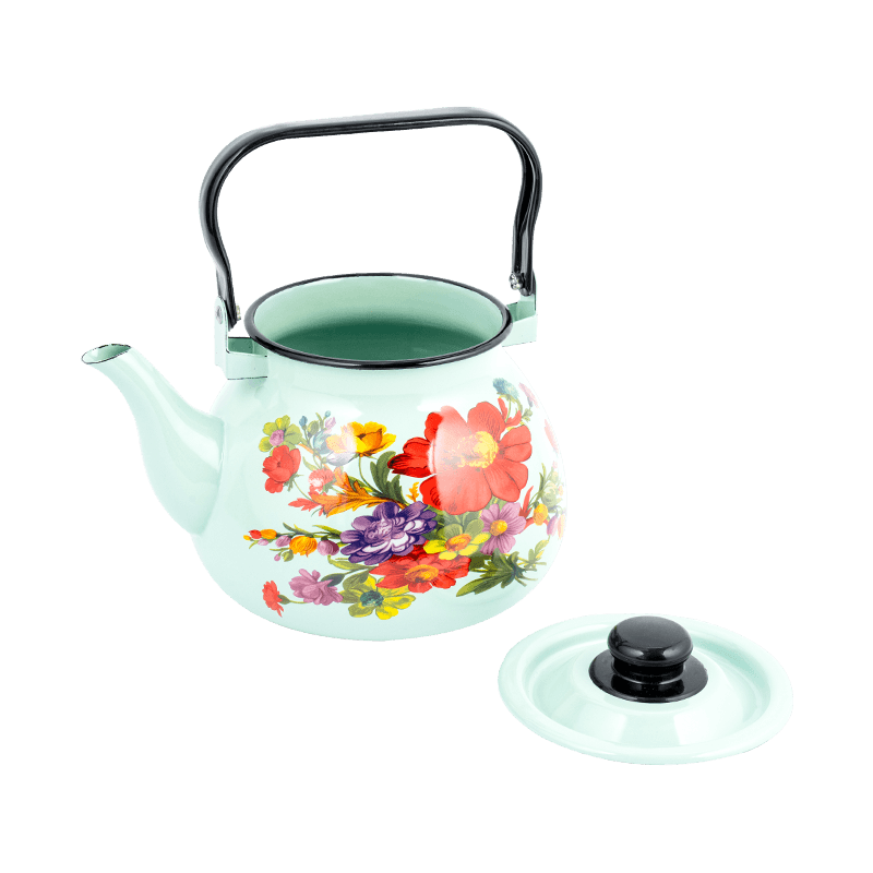 TK305 Enamel Flared Rim Tea Kettle