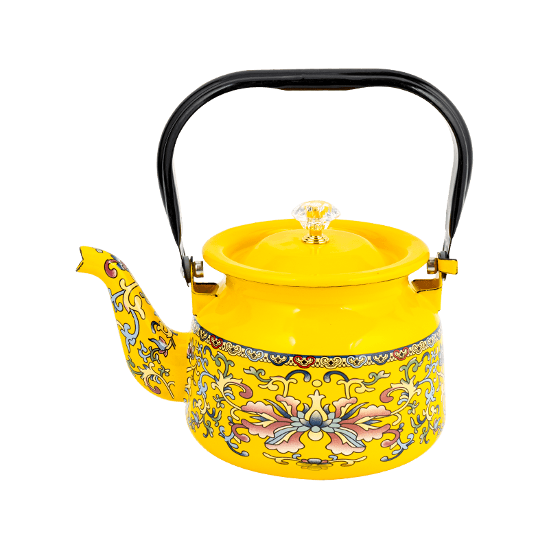 TK112 Easy-Clean Enamel Straight Tea Kettle