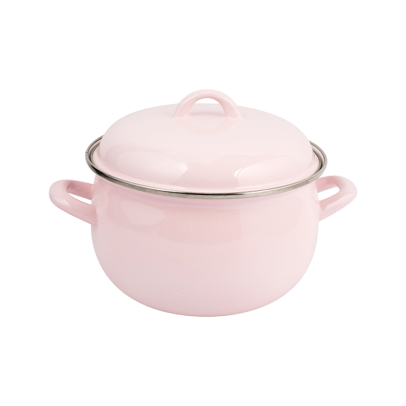 806D-5 Stainless Steel Round Rim Stockpot Simmer Enamel Pot