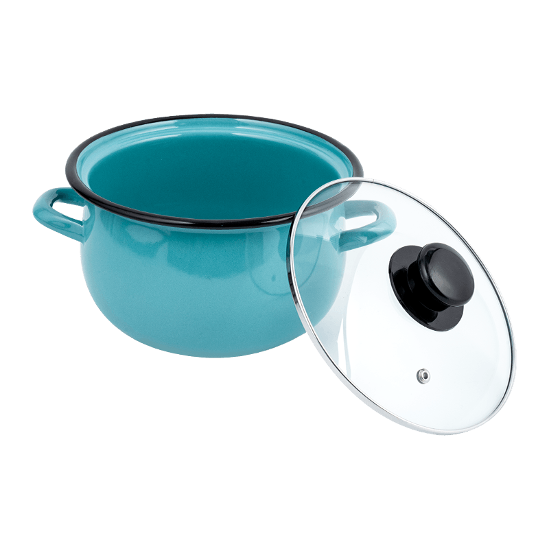 806D-5 Stainless Steel Round Rim Stockpot Simmer Enamel Pot