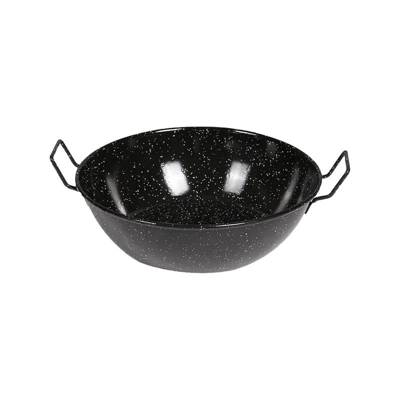 Enamel Forged Wok Frying Pan