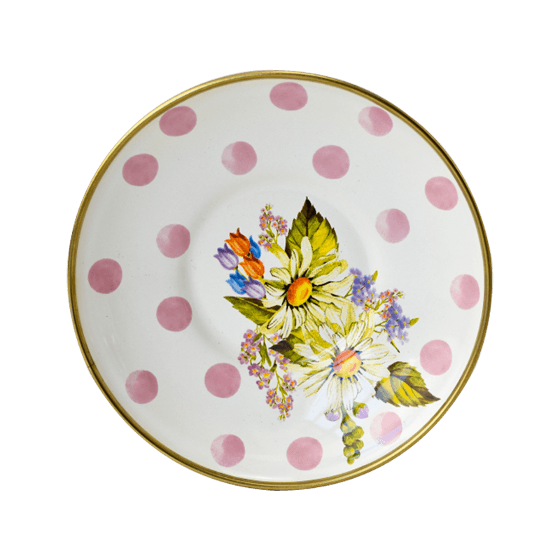 Enamel Stainless Steel Round Rim Dish