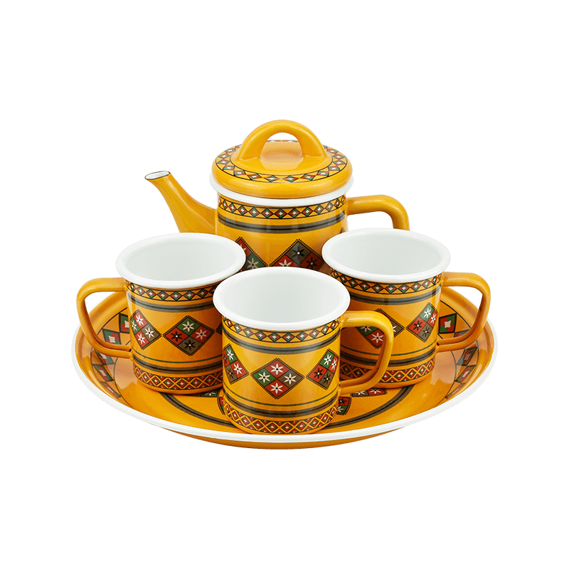 T231 Turkish Enamel Teapot Set